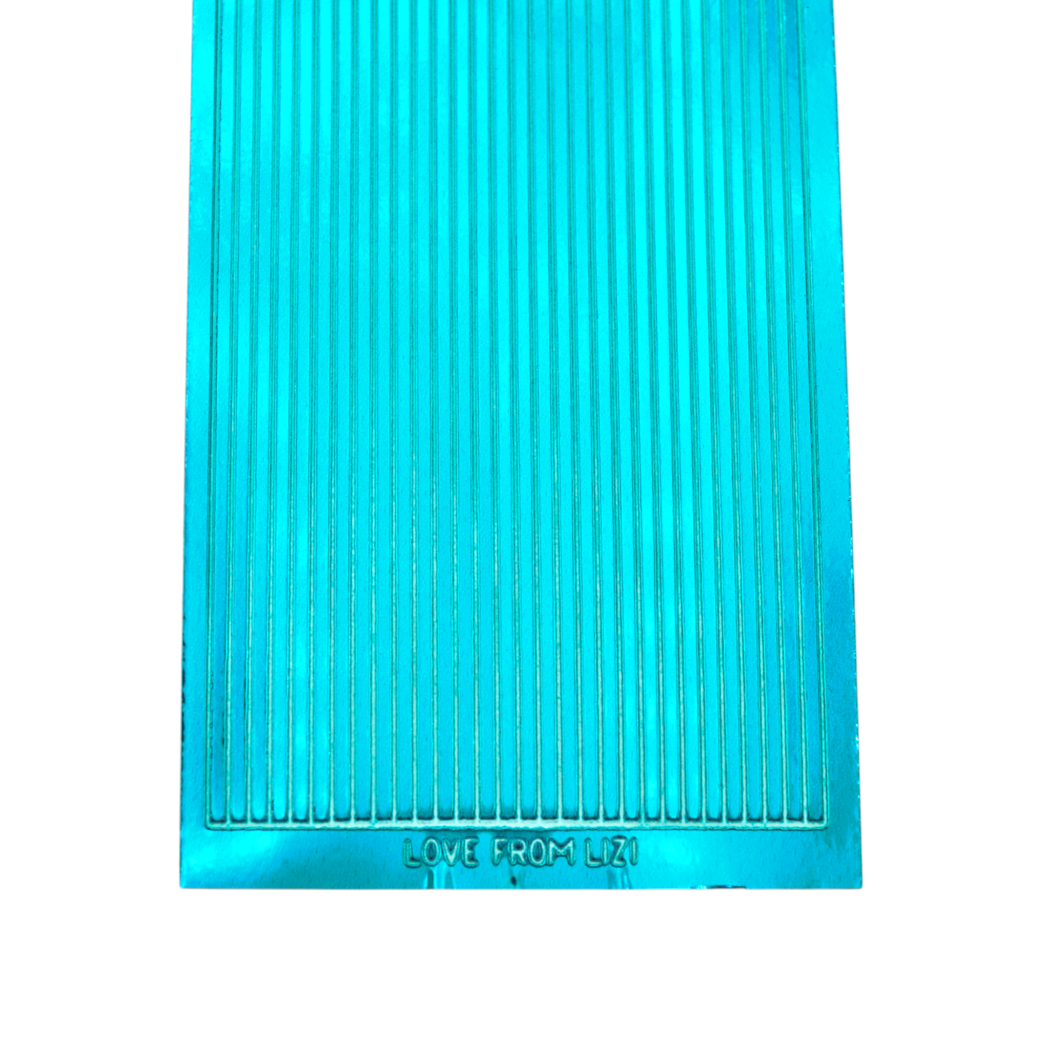Straight Denim Blue Mirror Peel-Off Stickers